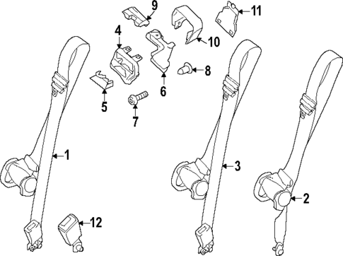 Seat Belt for 2024 Ford Transit-150 #7