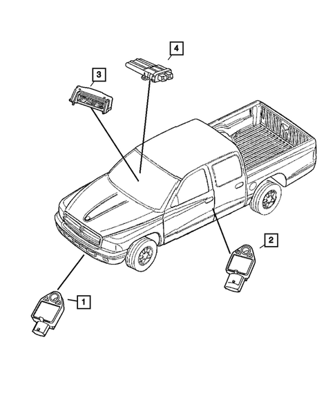 Air Bag Systems for 2005 Dodge Dakota #1