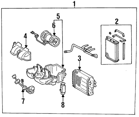 Heater Components for 1992 Mercedes-Benz 300CE #0