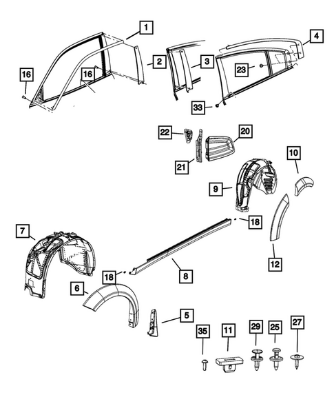 Moldings and Ornamentation for 2023 Dodge Charger #0