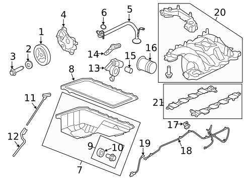Engine Parts for 2002 Ford Crown Victoria #1
