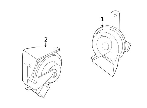 Horn for 2007 Saab 9-3 #0