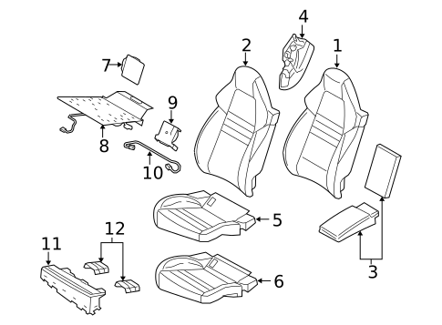 Rear Seat Components for 2013 Porsche Panamera #3
