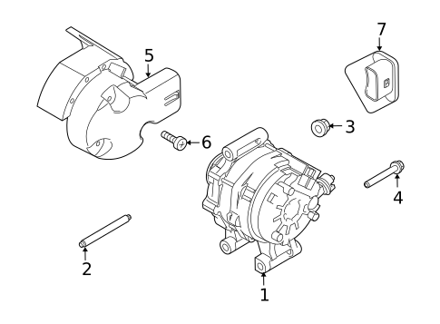 Alternator for 2013 Ford Transit Connect #0