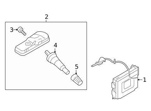 Tire Pressure Monitor Components for 2018 Kia Sedona #0