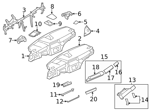 Instrument Panel Components for 2010 BMW 750Li xDrive #0