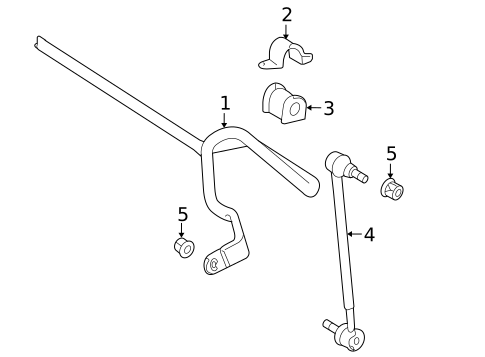 Stabilizer Bar & Components for 2007 Lexus ES350 #1