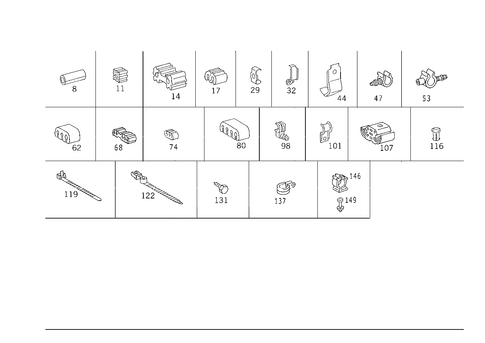 Hydraulic Line Mounting Parts for 1988 Mercedes-Benz 300CE #1