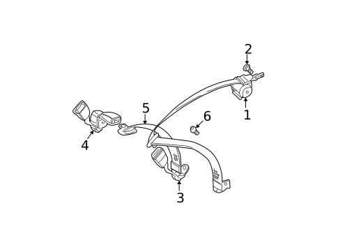 Seat Belt for 2003 BMW M3 #1