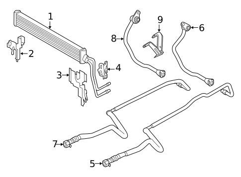 Trans Oil Cooler for 2017 BMW M6 Gran Coupe #1