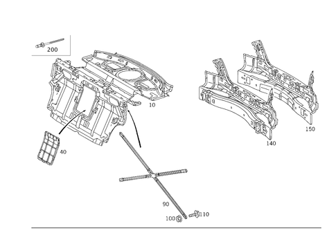 Rear End for 2005 Mercedes-Benz S430 #0
