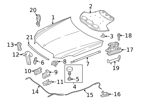 Hood & Components for 2016 Mercedes-Benz E63 AMG S #0