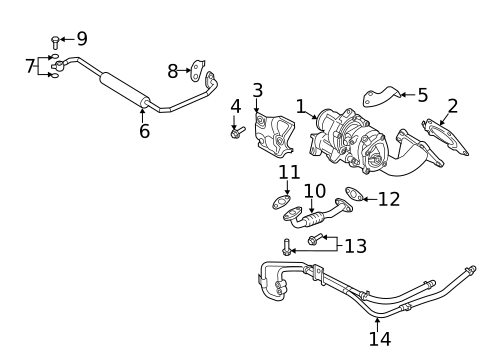 Exhaust Manifold for 2020 Kia Stinger #1