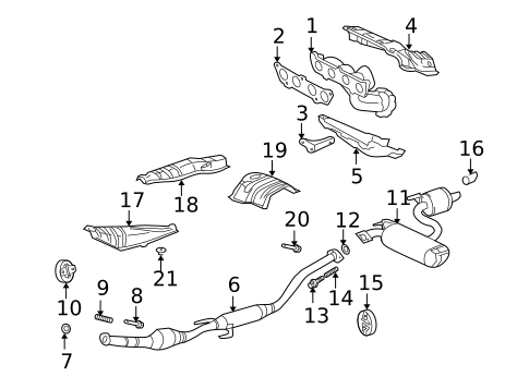 Exhaust Manifold for 2005 Toyota Celica #0