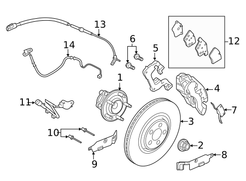 Front Brakes for 2020 Jaguar F-Type #2