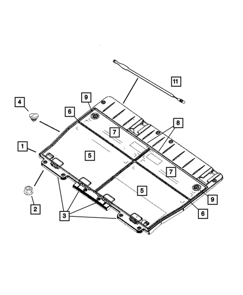 Adjusters, Covers, Shields and Risers for 2005 Chrysler Town & Country #9