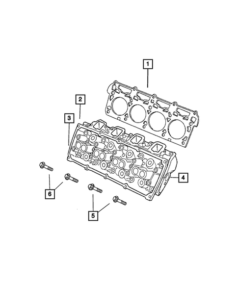 Cylinder Head for 2009 Jeep Grand Cherokee #0