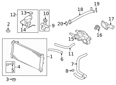 Radiator & Components for 2013 Mitsubishi Outlander #0