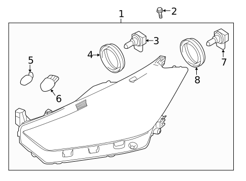 Headlamp Components for 2023 Nissan Kicks #0