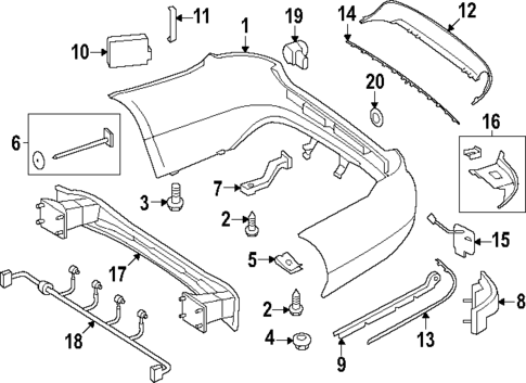 Bumper & Components - Rear for 2013 Mercedes-Benz E400 #1