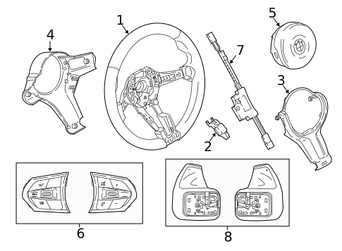 Steering Wheel for 2017 BMW 650i xDrive #0