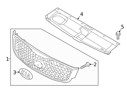 Grille & Components for 2019 Kia Sorento #0