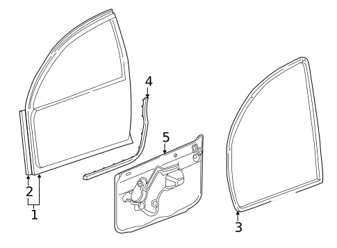 Door & Components for 2001 Dodge Intrepid #0