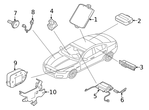 Alarm System for 2019 Jaguar XE #0