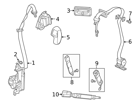 Seat Belt for 2013 Ram 1500 #0