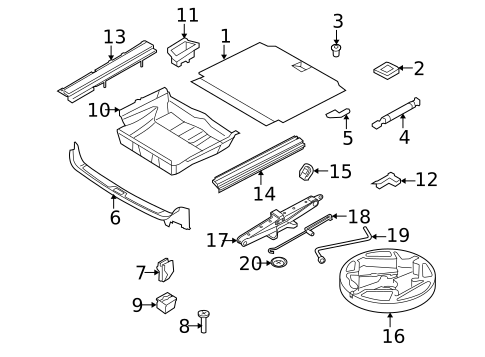 Interior Trim - Rear Body for 2013 BMW X6 #1