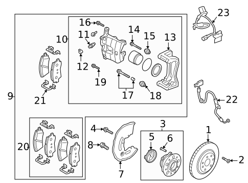 Front Brakes for 2023 Genesis G70 #0