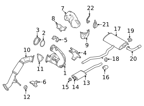 Exhaust Components for 2019 Volvo XC90 #7