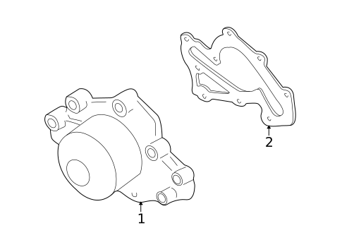 Water Pump for 2005 Kia Optima #0