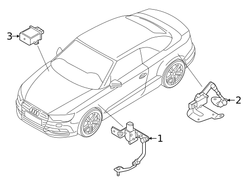 Headlamp Components for 2018 Audi A3 Quattro #4
