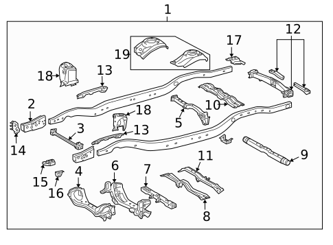 Frame & Components for 2017 Lexus LX570 #1