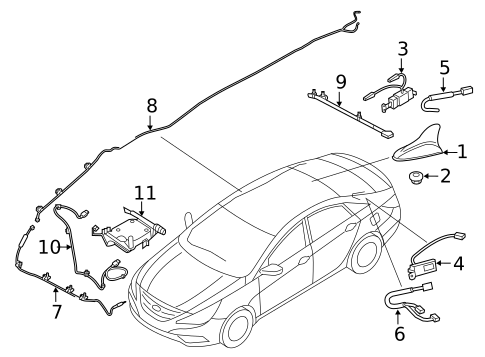 Antenna & Radio for 2018 Kia Optima #0
