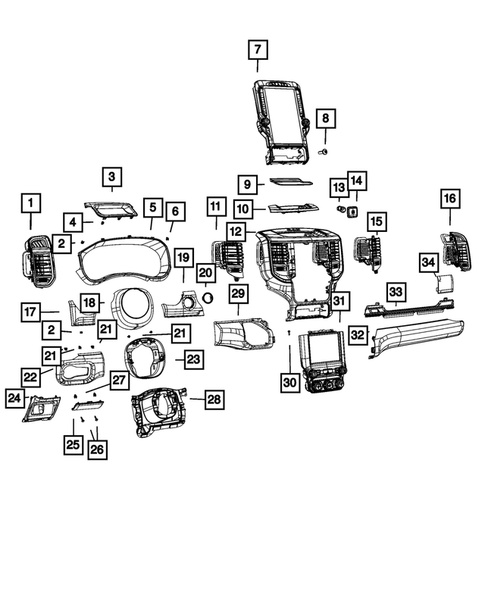 Instrument Panel for 2025 Ram 1500 #0