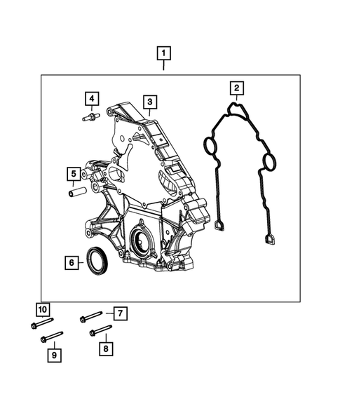 Timing Belt/Chain and Cover and Balance Shaft for 2022 Jeep Grand Wagoneer #0