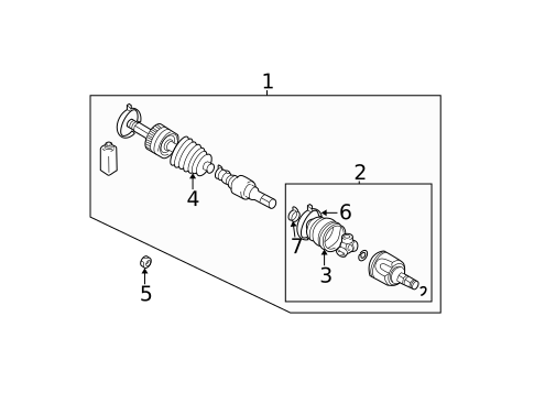 Drive Axles for 2006 Mitsubishi Lancer #1