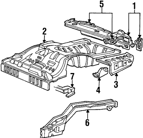 Rear Body for 1993 Mitsubishi Galant #0