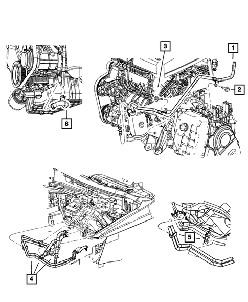 Air Conditioner and Heater Plumbing for 2010 Chrysler Town & Country #3