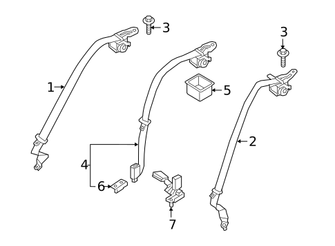 Seat Belt for 2018 Kia Optima #0