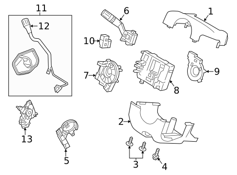 Gear Shift Control for 2019 Ford Taurus #1