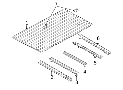 Floor - Pick UP Box for 2007 Dodge Ram 2500 #1