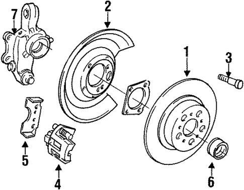 Rear Brakes for 1996 Volvo 960 #0