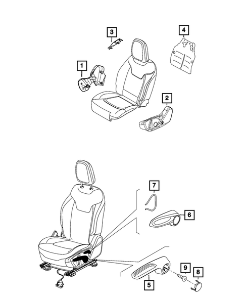 Front Seats - Adjusters, Recliners, Shields and Risers for 2025 Dodge Hornet #2