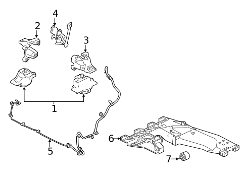 Engine & Trans Mounting for 2018 Jaguar XF #0