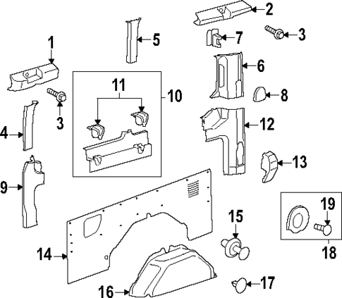 Interior Trim - Side Panel for 2024 Ford Transit-350 #1