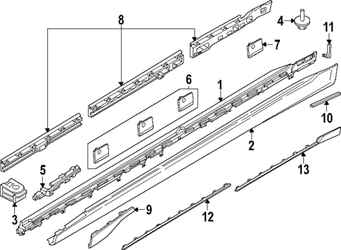 Exterior Trim - Pillars for 2023 BMW i7 #0