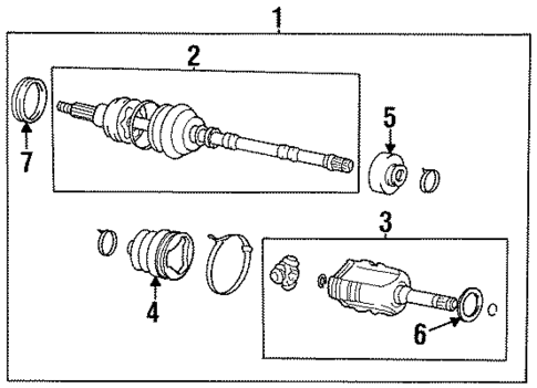 Drive Axles for 1998 Toyota Tercel #0